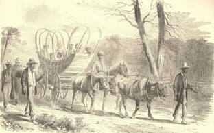 Slaves tried to reach the safety of the Unions lines.